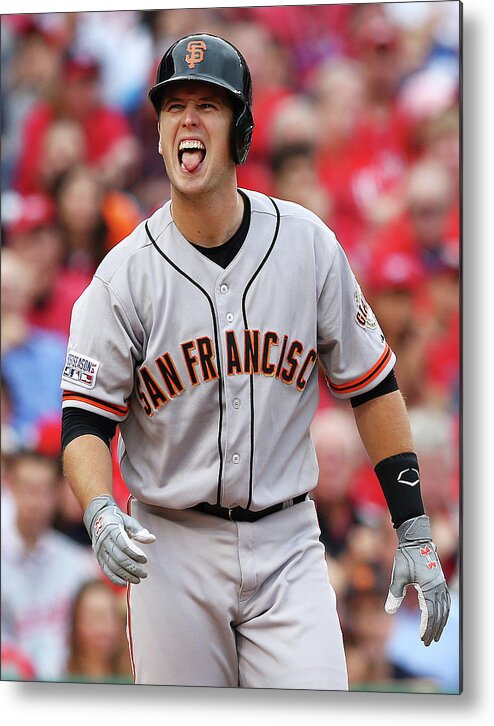 National League Baseball Metal Print featuring the photograph Buster Posey by Elsa