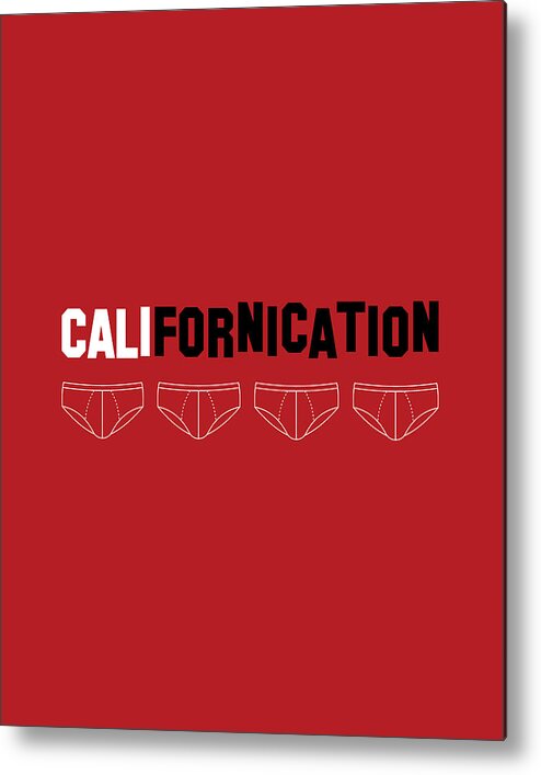 Design Metal Print featuring the digital art Californication by Rahma Projekt
