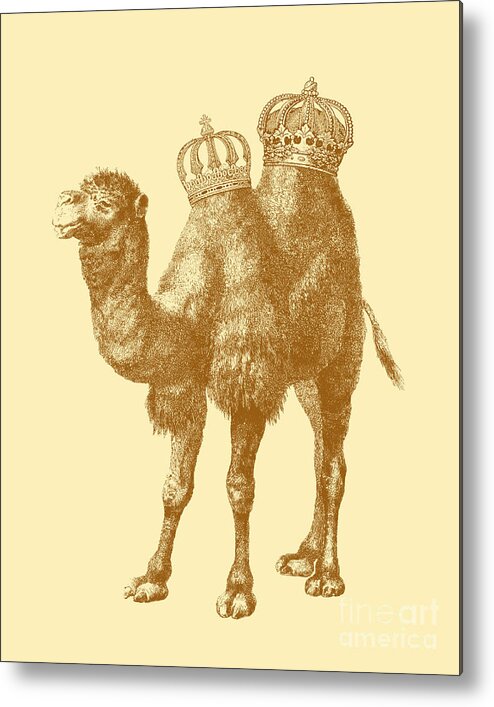 Camel Metal Print featuring the digital art Camel Kingdom by Madame Memento