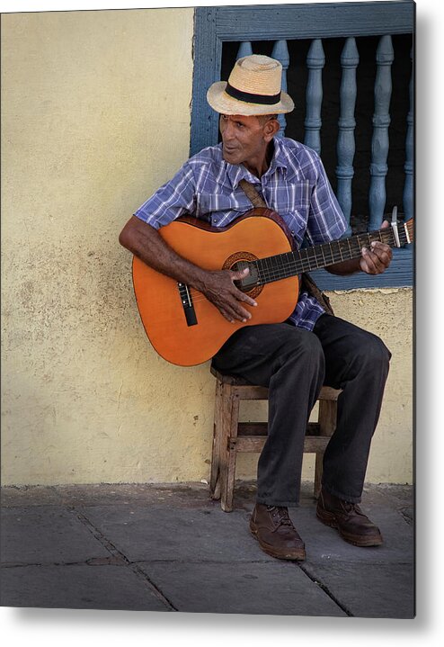 Cuba Metal Print featuring the photograph Can I Play for You by M Kathleen Warren