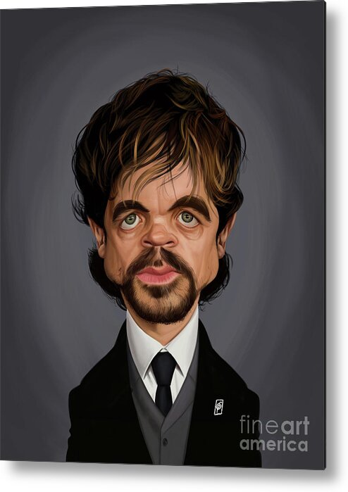 Illustration Metal Print featuring the digital art Celebrity Sunday - Peter Dinklage by Rob Snow