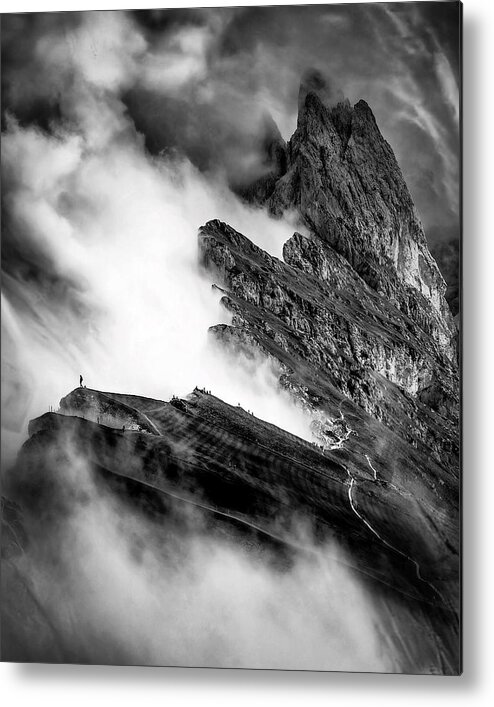 Fine Art Metal Print featuring the photograph Changing the altitude by Sofie Conte