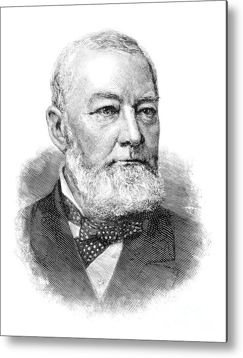 1885 Metal Print featuring the drawing Charles Godfrey Gunther by Granger