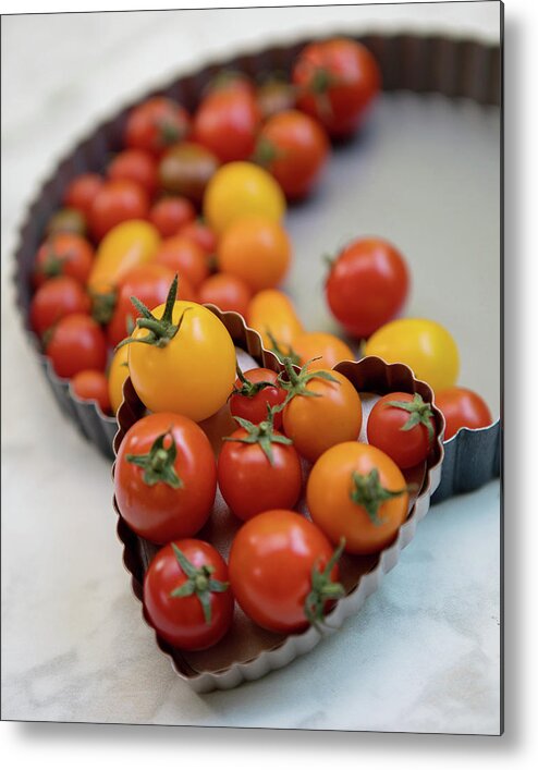 June2020 Metal Print featuring the photograph Cherry Tomatoes 2 by Rebecca Cozart