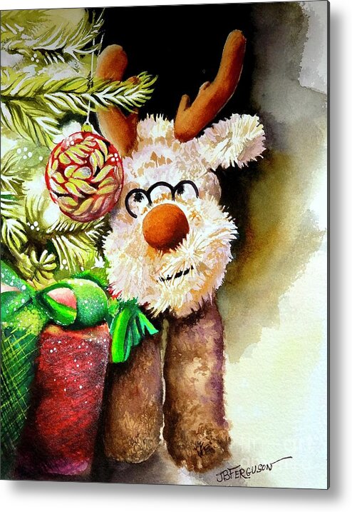 Christmas Metal Print featuring the painting Christmas by Jeanette Ferguson