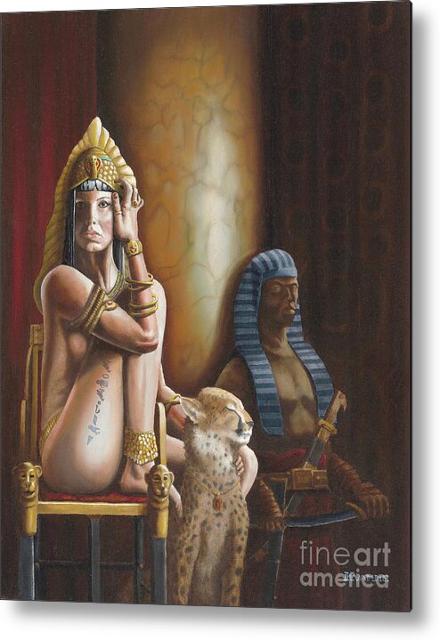 Cleopatra Metal Print featuring the painting Princess of the Nile by Ken Kvamme