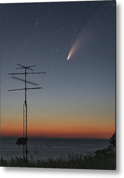 Great Lakes Metal Print featuring the photograph Comet Neowise by Rod Best