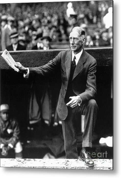 American League Baseball Metal Print featuring the photograph Connie Mack by National Baseball Hall Of Fame Library