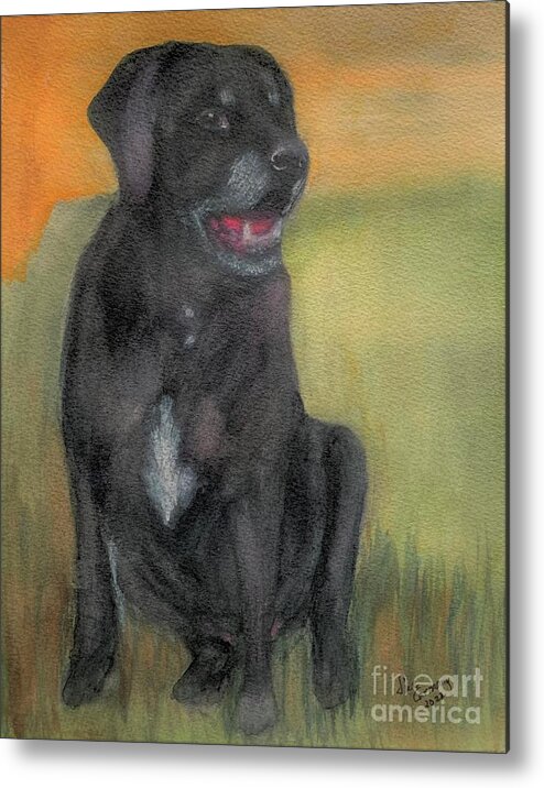 Dog Metal Print featuring the painting Cooper by Sue Carmony