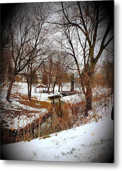Winter Metal Print featuring the photograph Cozy winter land by Shalane Poole