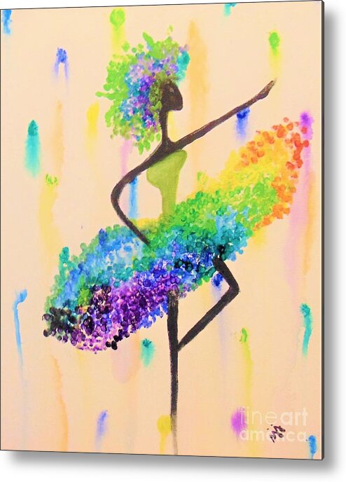 Dance Metal Print featuring the painting Dance by Saundra Johnson