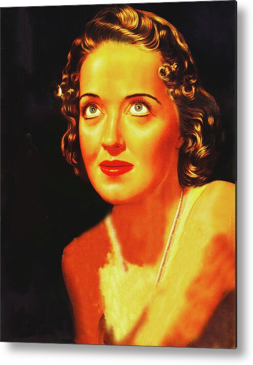 Dark Metal Print featuring the painting ''Dark Victory'', 1939, movie poster painting #1 by Movie World Posters