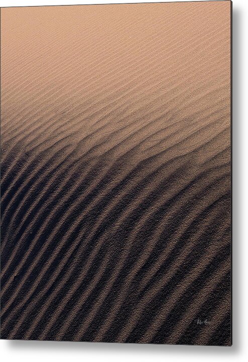 Sand Metal Print featuring the photograph Death Valley Sand Dunes by Russ Harris