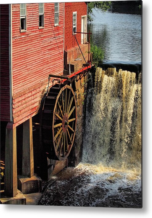 Water Fall Metal Print featuring the photograph Dells Mill by Scott Olsen
