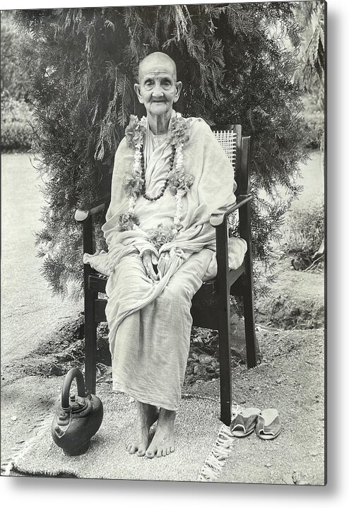 Ma Metal Print featuring the photograph Didi Ma, Swami Muktananda Giri, Mother of Anandamayi Ma by Unknown