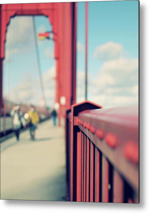 Golden Gate Bridge Metal Print featuring the photograph Different Perspective by Lupen Grainne