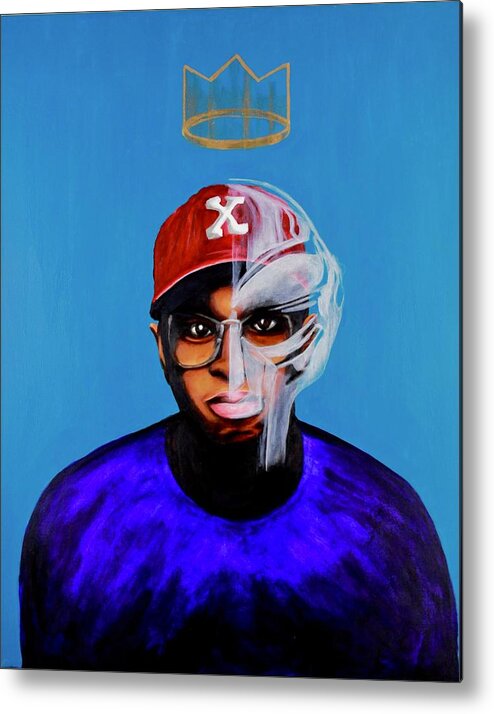 Hiphop Metal Print featuring the painting Doom by Ladre Daniels
