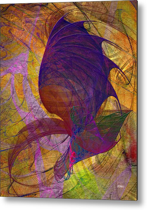 Dragon Wing Metal Print featuring the digital art Dragon Wing by Studio B Prints