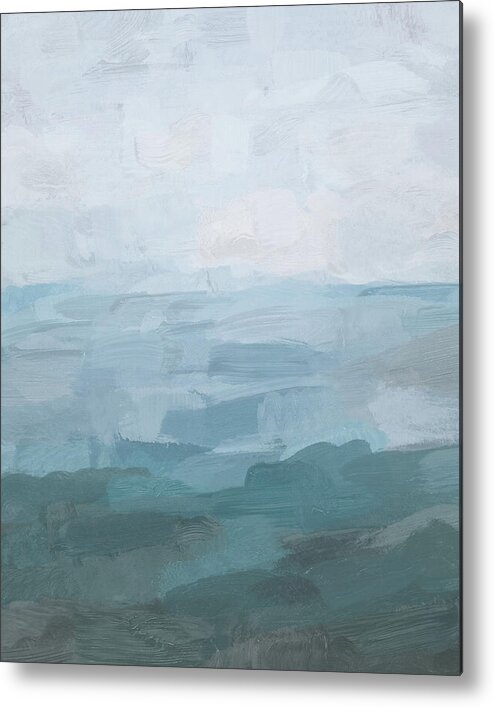 Abstract Metal Print featuring the painting Early Riser by Rachel Elise