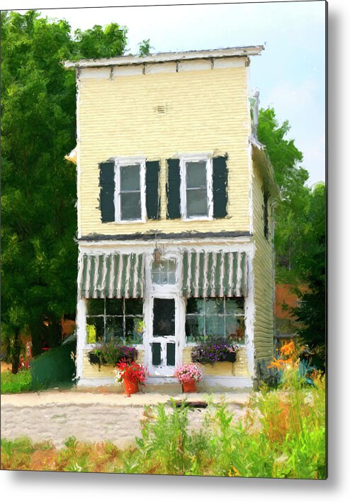 Elkhart Lake Metal Print featuring the digital art Elkhart Lake Visitor's Center by Stacey Carlson