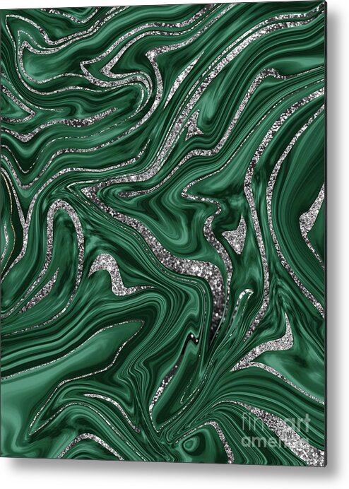 Leonardo Wallpaper in Green Marble
