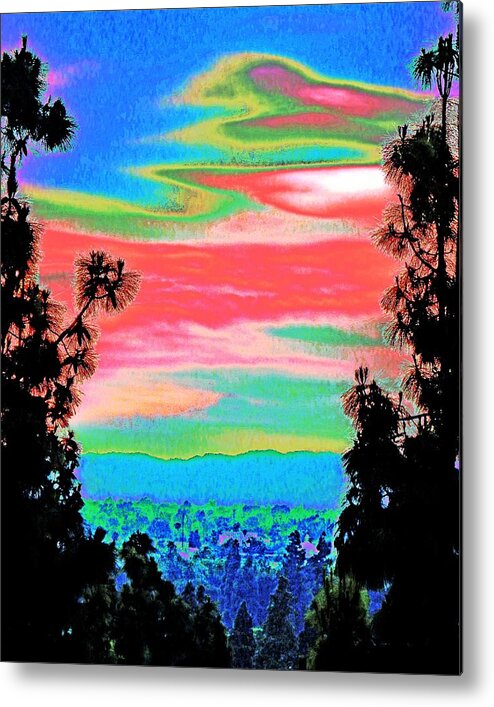 Sky Metal Print featuring the photograph Evening Sky Fantasy by Andrew Lawrence