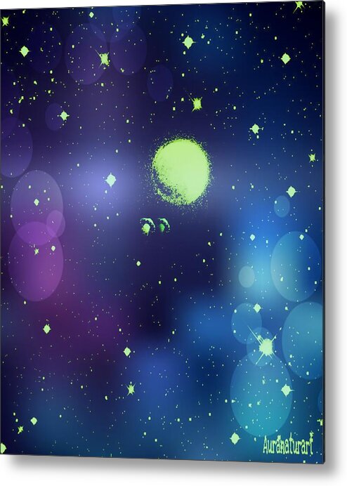 Art Metal Print featuring the digital art FANTASY Bokeh by Auranatura Art