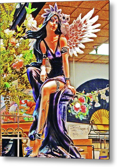 Angel Metal Print featuring the photograph Fantasy Figurine by Andrew Lawrence