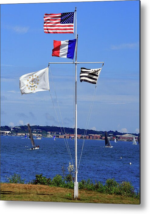 Flag Metal Print featuring the photograph Flags by the Bay by Jim Feldman