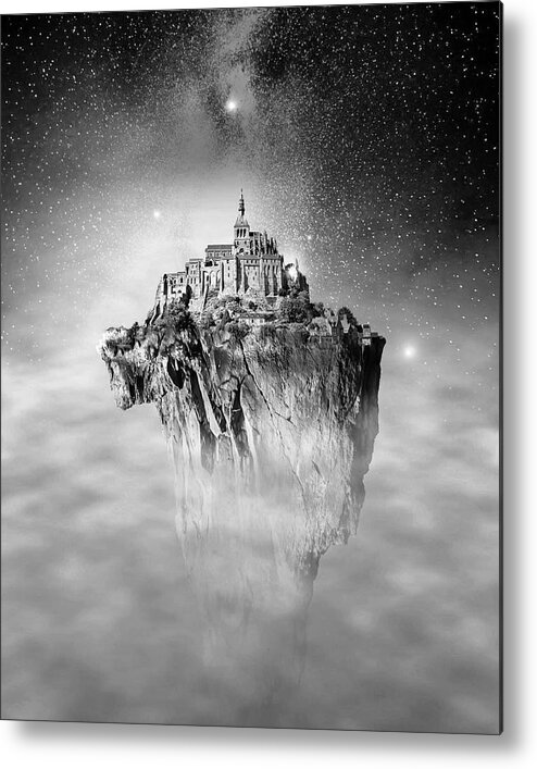 Fine Art Metal Print featuring the photograph Flying Castle by Sofie Conte