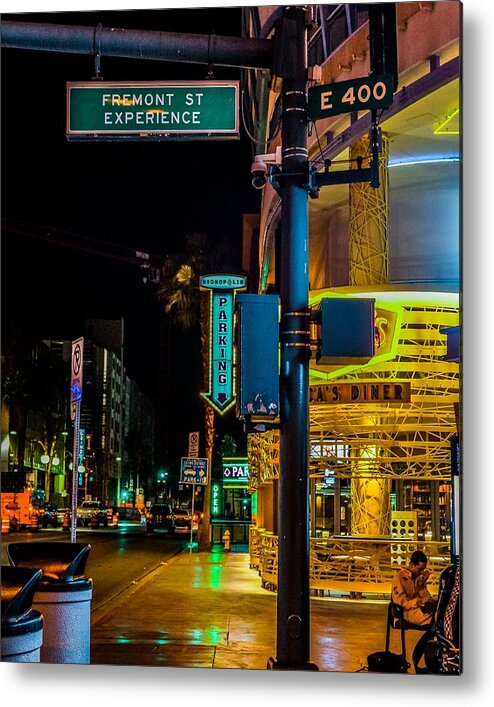  Metal Print featuring the photograph Fremont Street Experience by Rodney Lee Williams