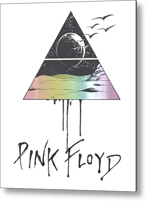 Pink Floyd Metal Print featuring the digital art Funny Music Lover Gift Band Pink Floyd Boho For Fans by Notorious Artist