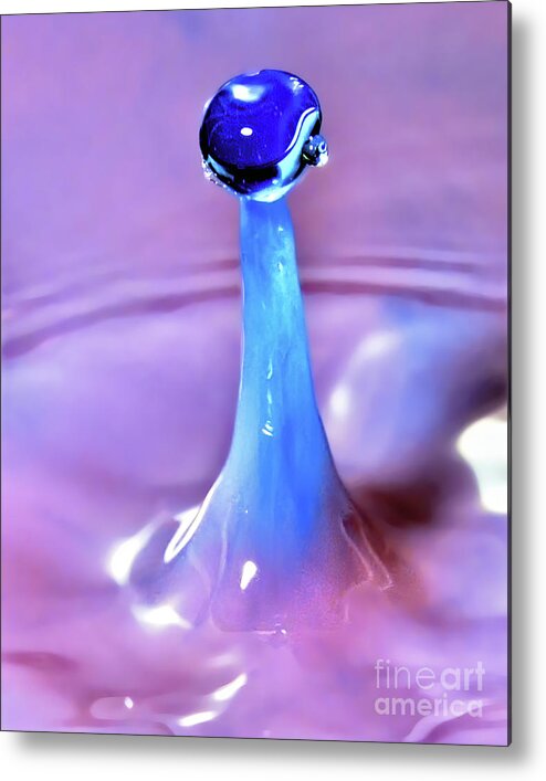Water Droplet Metal Print featuring the photograph Gem Stone by Tom Watkins PVminer pixs