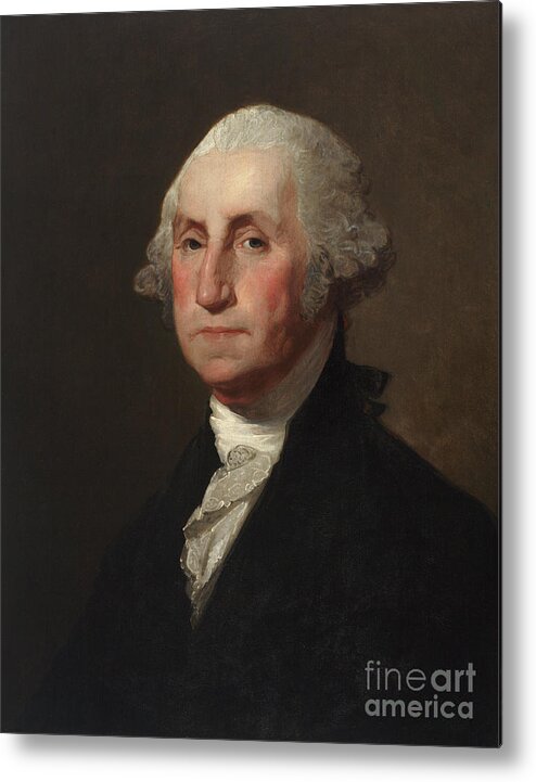 George Washington Metal Print featuring the painting George Washington, 1819 by Gilbert Stuart by Gilbert Stuart