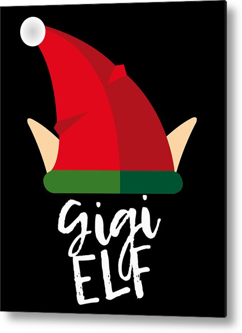 Christmas 2023 Metal Print featuring the digital art Gigi Elf Christmas Costume by Flippin Sweet Gear