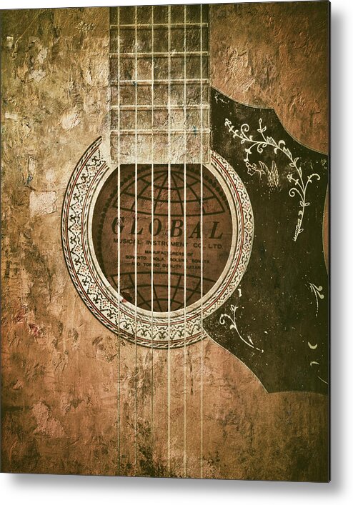 Guitar Metal Print featuring the photograph Global Guitar by Scott Norris