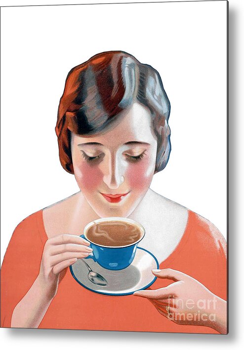 Coffee Metal Print featuring the digital art Good Morning by Madame Memento