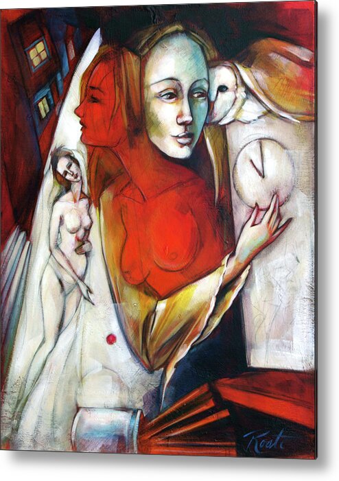 Figure Metal Print featuring the painting Greater Expectations by Jacqueline Hudson