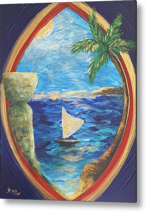 Guam Seal Metal Print featuring the painting Guam Seal by Michelle Pier
