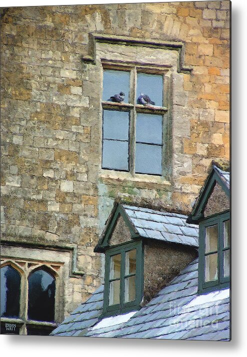 Stow-in-the-wold Metal Print featuring the photograph High Church Perch by Brian Watt