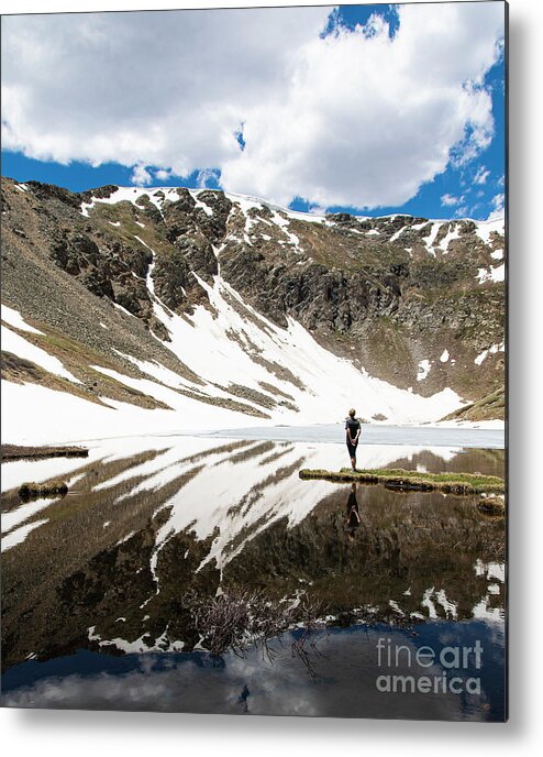 Wayne Moran Photograpy Metal Print featuring the photograph Hike to Shelf Lake Colorado by Wayne Moran