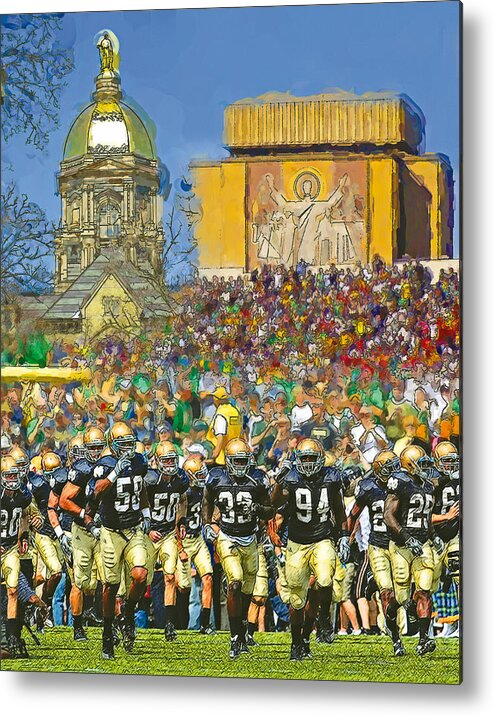 Irish Metal Print featuring the painting Irish Run to Victory 2021 by John Farr