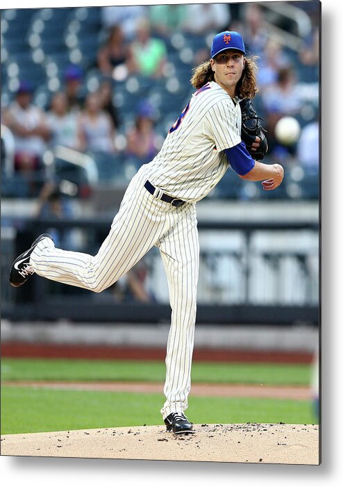 Jacob Degrom Metal Print featuring the photograph Jacob Degrom by Elsa