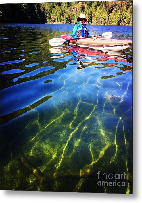 Clear Water Metal Print featuring the photograph Kayak by Bill Thomson
