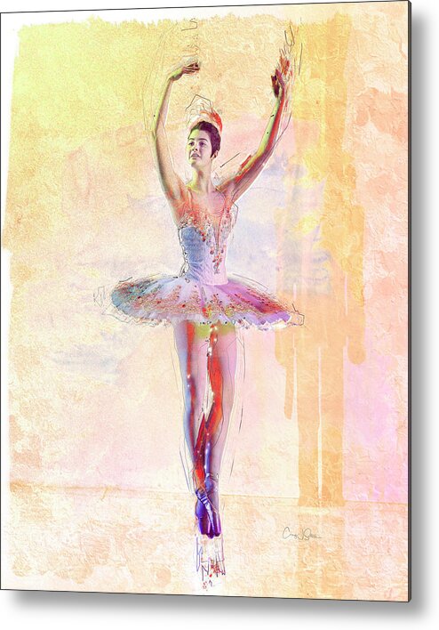 Ballerina Metal Print featuring the photograph Kayla Cassaboon_Sugar Plum Fairy by Craig J Satterlee