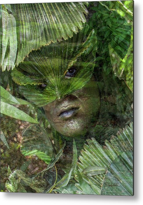 Nature Metal Print featuring the photograph Leafman by Shara Abel