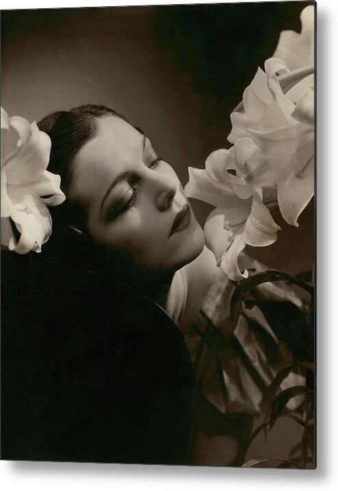 Actress Metal Print featuring the photograph Leone Sousa of the Ziegfield Follies by Lusha Nelson