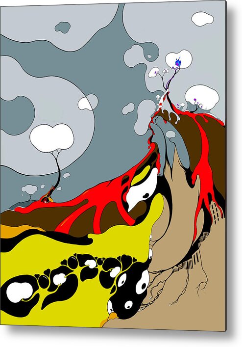 Climate Change Metal Print featuring the digital art Lit by Craig Tilley