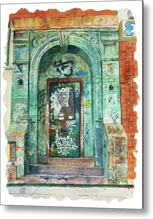 Watercolor Metal Print featuring the painting Lost by Lisa Tennant