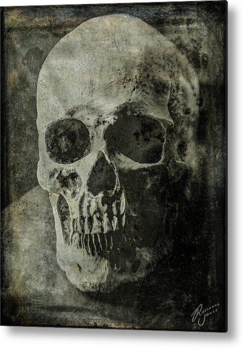Skull Metal Print featuring the photograph Macabre Skull 2 by Roseanne Jones